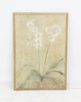 Floral Print on Wooden Canvas